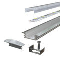 parts of a recessed LED profile, 2 metres