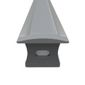 recessed LED profile with end cap