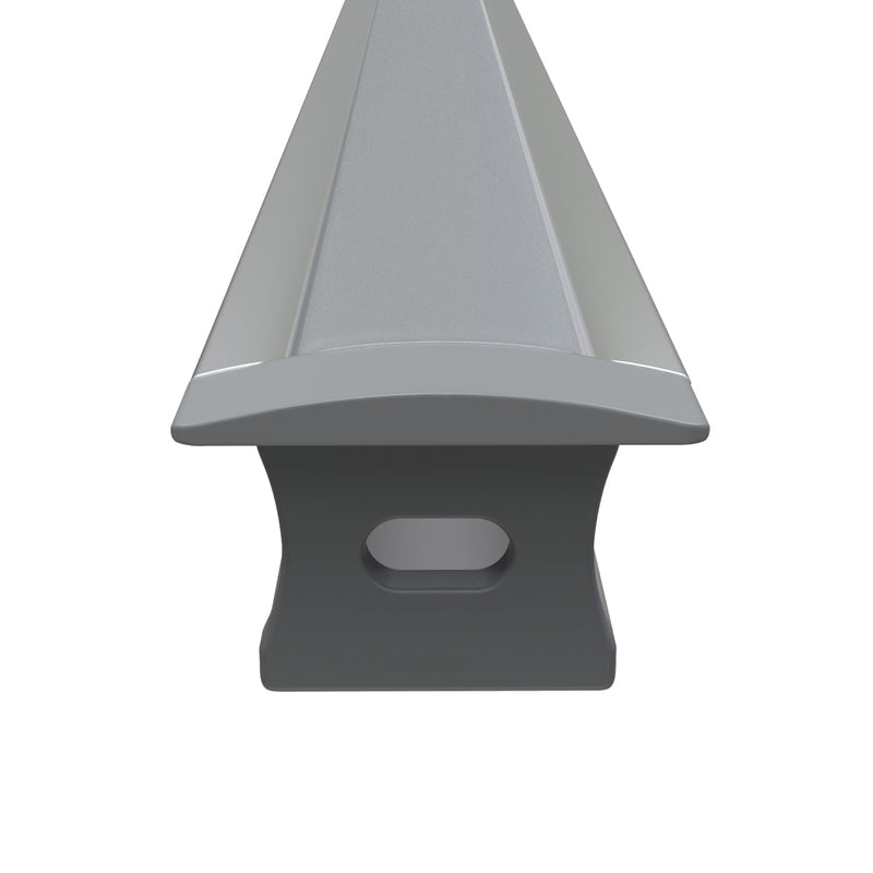 recessed LED profile with end cap
