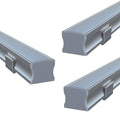 pack of 3 surface-mounted LED profiles