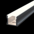 2m Long, Surface Mounted Aluminium LED Profile, 15mm Deep