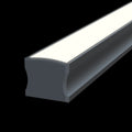 2m Long, Surface Mounted Aluminium LED Profile, 15mm Deep