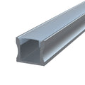 1m Long - Surface Mounted Aluminium LED Profile, 15mm Deep