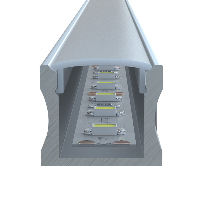surface-mounted LED profile with LED strip inside