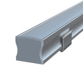 2m Long, Surface Mounted Aluminium LED Profile, 15mm Deep