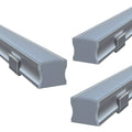 pack of 3 surface-mounted LED profiles, 2M