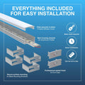 2m, Shallow 7mm Surface Mounted LED Aluminium Profile - Infographics 4