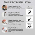 2m, Shallow 7mm Surface Mounted LED Aluminium Profile - Infographics 7