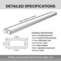 2m, Shallow 7mm Surface Mounted LED Aluminium Profile - Infographics 8