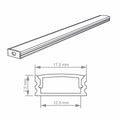 Close-up on the outline of the dimension of an aluminium profile