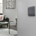 mounted 3 gang light switch in silver