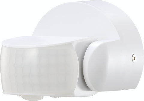 White Wall PIR Motion Sensor IP65 12m 180°/360°
