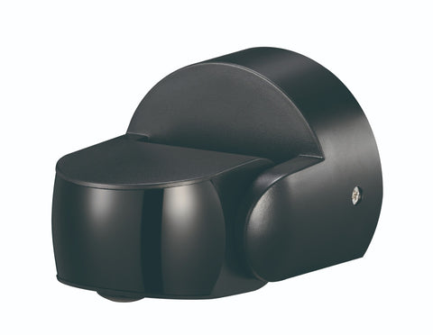 Black Wall PIR Motion Sensor IP65 12m 180°/360°