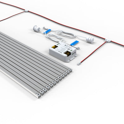 LED Stair Lights Kit - 12 Steps | 500mm Bars | App Controlled | Warm to Cool White | Motion Sensor