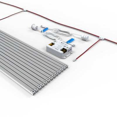 LED Stair Lights Kit - 13 Steps | 500mm Bars | App Controlled | Warm to Cool White | Motion Sensor