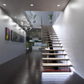 LED Stair Lights Kit - Cool White, Installed (Angle 2)