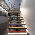 LED Stair Lights Kit - Natural White, Installed (Angle 2)
