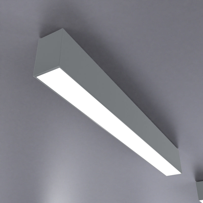 2FT (60cm) LED Linear Light – Surface Mount, White Finish - Cool White Light