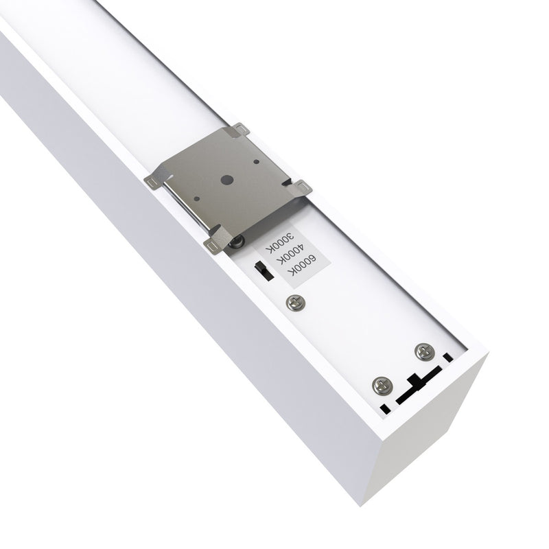 Back of a 4FT (120cm) LED Linear Light – White, Surface Mount