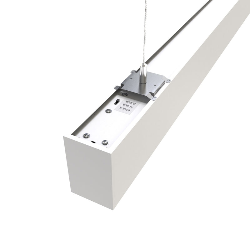 Back of a 4FT (120cm) LED Linear Light – White, Suspended Mount
