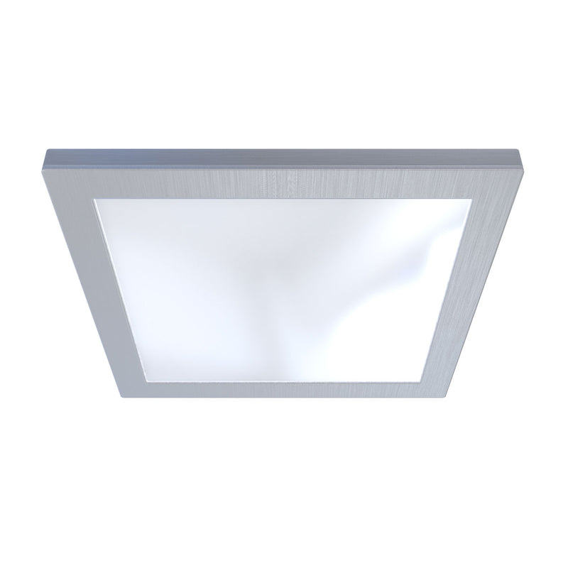 tilted view of a flat panel LED under cabinet light