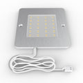 Slim square under cabinet light with wire
