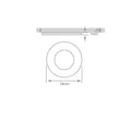 under cabinet light with measurements