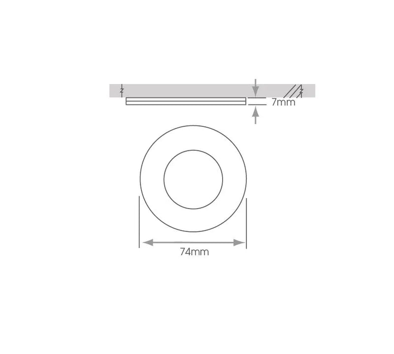 under cabinet light with measurements