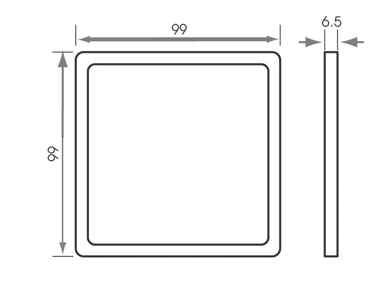 dimensions of a square under cabinet light