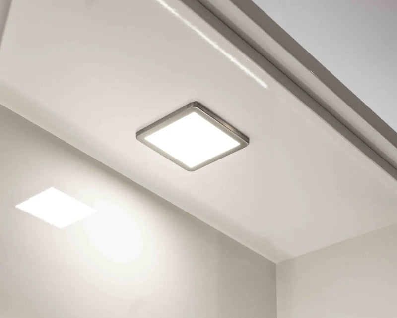 mounted brushed nickel under cabinet light