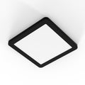 matt black LED under cabinet light mounted view
