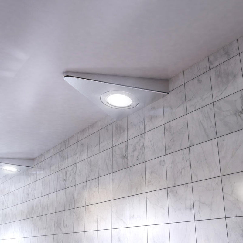 Near View Kitchen Demo of Super Slim High LED Triangle Cabinet-Light - Cool White