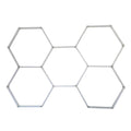 24 LED tube lights in a hexagon design