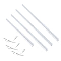The kit includes three 1175mm and one 875mm T5 LED under-cabinet lights and three 500mm link cables.