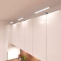 
cabinets with t-bar LED over cabinet lights
