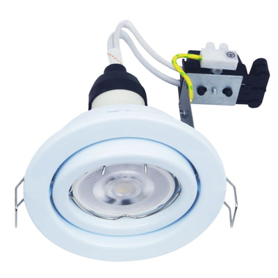 Recessed GU10 Tilt Downlight in White