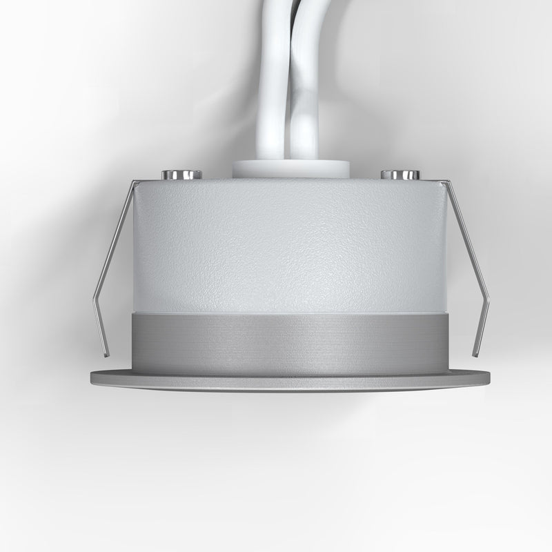 Top of a round LED plinth light