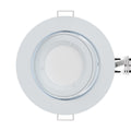 top shot of a white tilt downlight