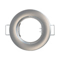 top view of a brushed chrome bezel