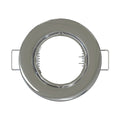 top view of a polished chrome bezel