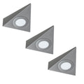 3 Pack Of High Brightness, Triangle, LED Under Cabinet Lights With a 8w Driver