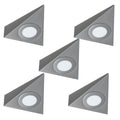 5 Pack - High Brightness - Triangle LED Under Cabinet Lights With 15w Driver