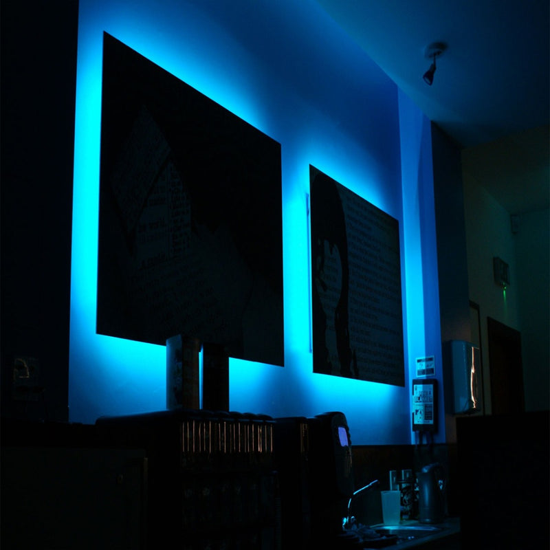Blue LED tape backlight