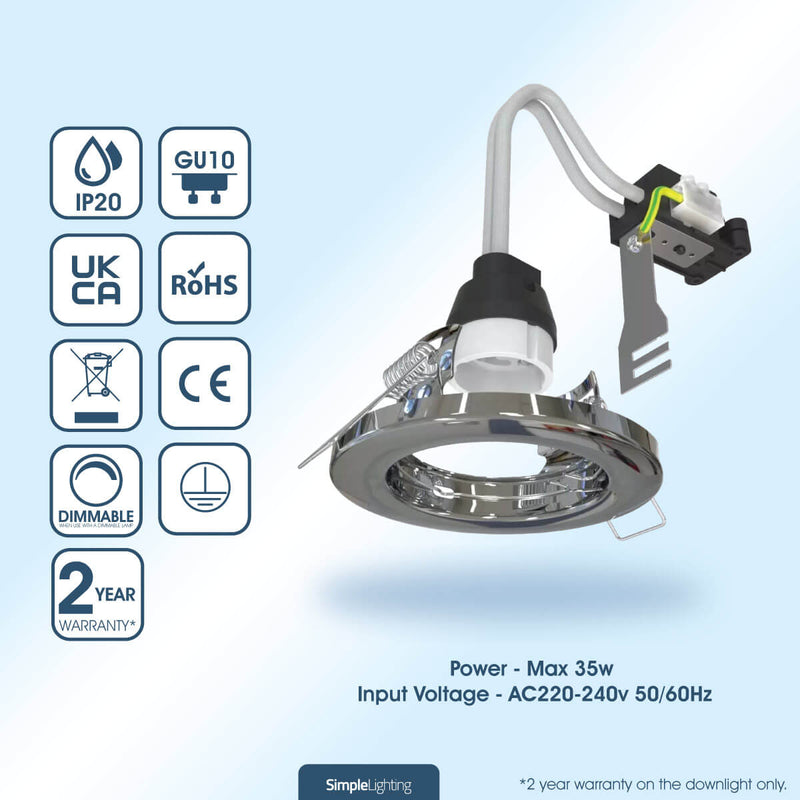 selling points for the recessed gu10 downlight