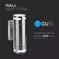 Wall Fitting Light GU10- Compatible with any standard GU10 lamp