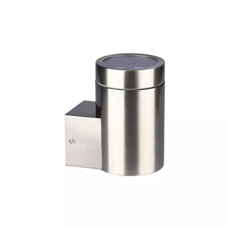 GU10 Wall Light Fitting, IP44, Stainless Steel Body - Upside down view