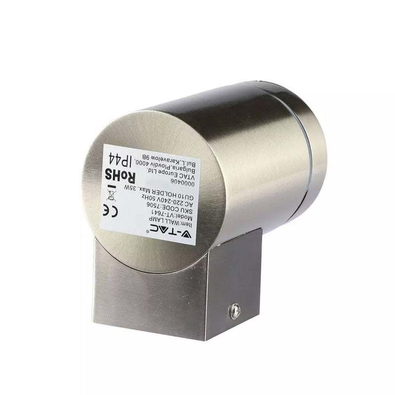 Back view and specs of GU10 Wall Light Fitting