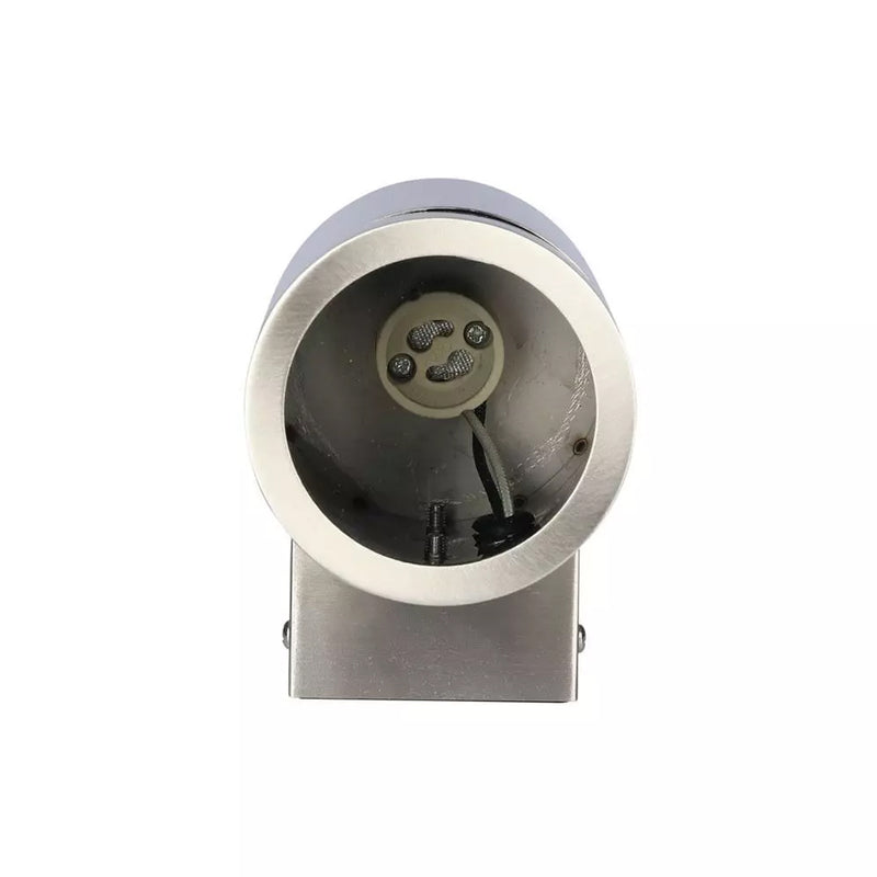Internal view of GU10 Wall Light Fitting, IP44, Stainless Steel Body