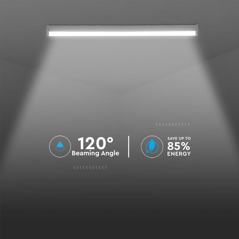 50w LED Batten Light, 1500mm, 5FT 120 Beaming Angle 85% Energy