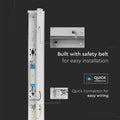 50w LED Batten Light, 1500mm, 5FT Built with Safety Belt for Easy Installation